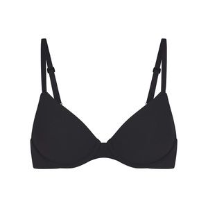 NWT Skims Fits Everybody T-Shirt Bra Onyx Black 34C